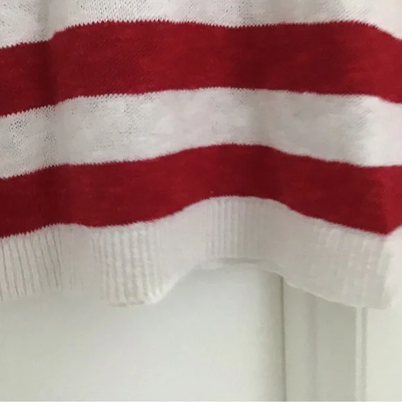 Talbots Patriotic Star and Stripe Linen Sweater - Picture 8 of 10